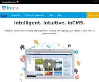 INCMS.com(Create a Website with inCMS Content Management System) Screenshot