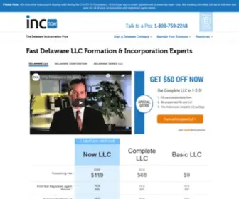 Incnow.com(Delaware LLC) Screenshot