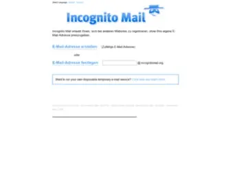 Incognitomail.com(Web Server's Default Page) Screenshot