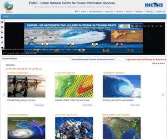 Incois.gov.in(ESSO-INCOIS-Indian National Centre for Ocean Information Services INCOIS) Screenshot