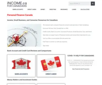Income.ca(The Best Personal Finance and Small Business Resources For Canadians. Bank Accounts) Screenshot