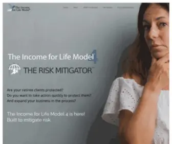 Incomeforlifemodel.com(Inflation-adjusted income for life) Screenshot