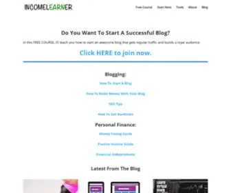 Incomelearner.com(Income Learner) Screenshot