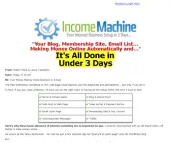 Incomemachine.com(Income Machine) Screenshot