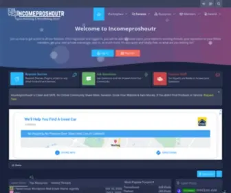 Incomeproshoutr.com(Money, Tech & Entertainment) Screenshot