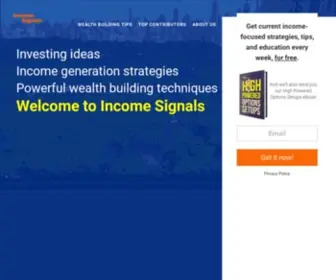 Incomesignals.com(Income Signals) Screenshot