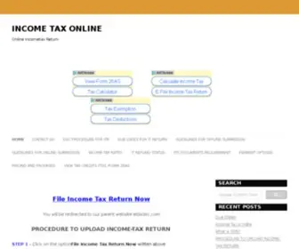 Incometaxonline.co.in(Income Tax Online) Screenshot