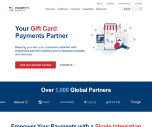 Incomm.com(InComm Payments) Screenshot