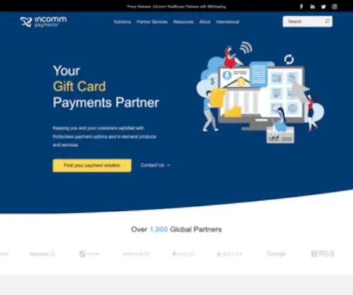 Incommpayments.com(InComm Payments™) Screenshot