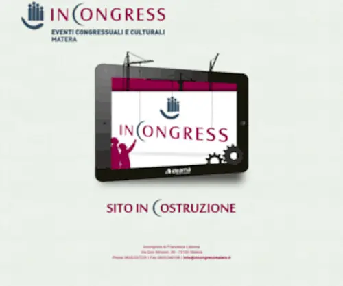 Incongressmatera.it(Incongress Matera) Screenshot