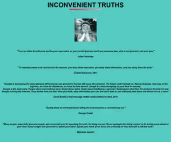 Inconvenienttruths.net(INCONVENIEINCONVENIENT TRUTHS) Screenshot