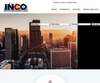 Incopm.com(INCO Property Management and Sales) Screenshot