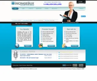 Incrasebux.com(Incrasebux) Screenshot
