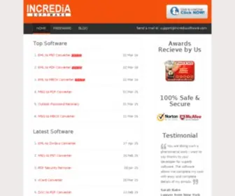 Incrediasoftware.com(Incredia Software) Screenshot