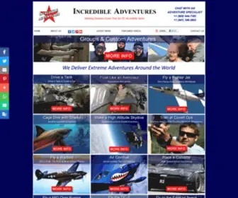 Incredible-Adventures.com(Fly Fighter Jets & More with Incredible Adventures) Screenshot