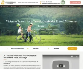 Incredibleasiajourneys.com(Vietnam Tour Operator) Screenshot