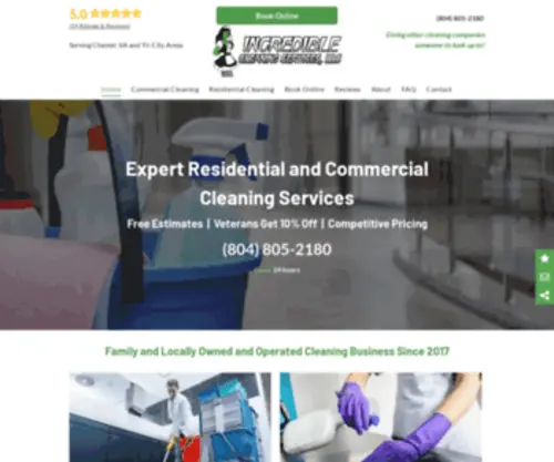 Incrediblecleaningservice.com(Incredible Cleaning Services) Screenshot