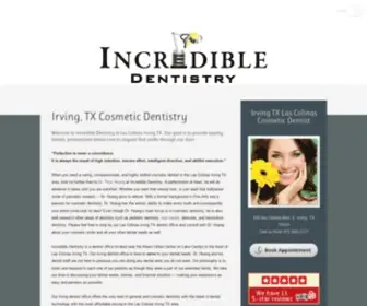 Incredibledentistry.com(Las Colinas Dentist) Screenshot