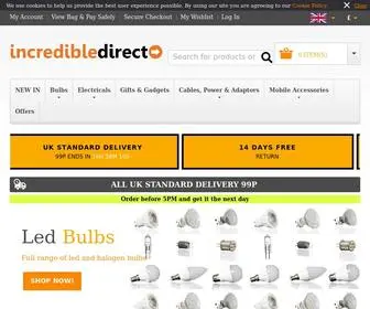 Incredibledirect.com(Led Bulbs) Screenshot