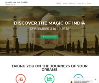 Incredibleindiayogatour.com(September 3rd to 19th) Screenshot