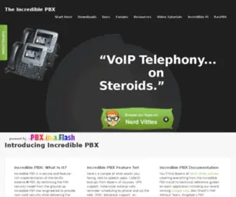 Incrediblepbx.com(The Incredible PBX brings you a steroid) Screenshot