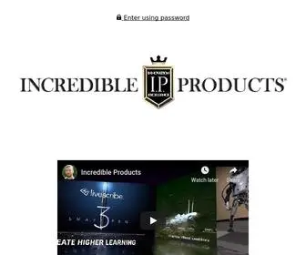 Incredibleproducts.com(Deze website) Screenshot