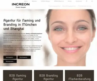 Increon.com(Naming Agentur) Screenshot