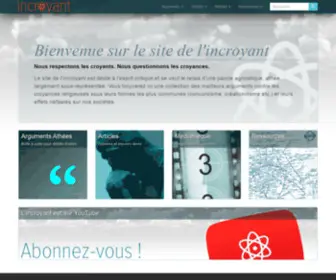 Incroyant.fr(Nous questionnons les croyances) Screenshot
