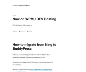 Incsub.org(Incorporated subversion) Screenshot
