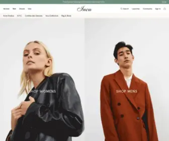 Incu.com(Shop a curation of mens and womens clothing) Screenshot