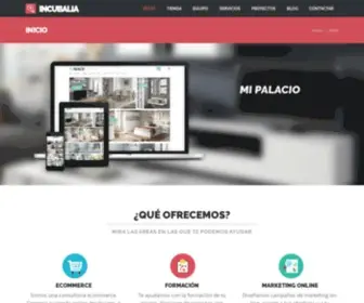 Incubalia.com(Consultoría de tiendas online) Screenshot