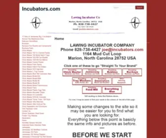 Incubators.com(Lawing Incubator Company) Screenshot