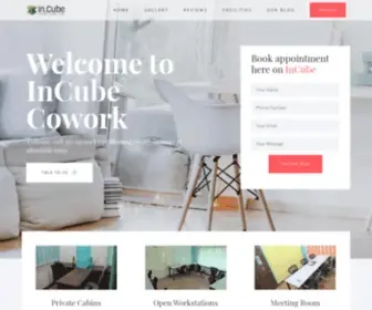 Incubespace.com(InCube is a co) Screenshot