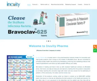 Incuitypharma.com(Pharma Franchise Company in India) Screenshot