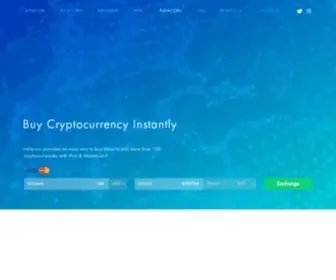 Indacoin.io(Buy and exchange any cryptocurrency instantly) Screenshot