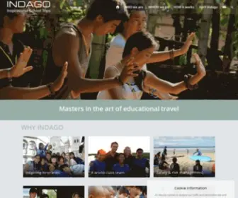 Indagotravel.com(Inspirational School Trips) Screenshot