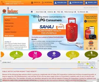 Indane.co.in(Indane Online) Screenshot