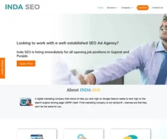 Indaseo.com(Digital Marketing Agency based in Ahmedabad. Award) Screenshot