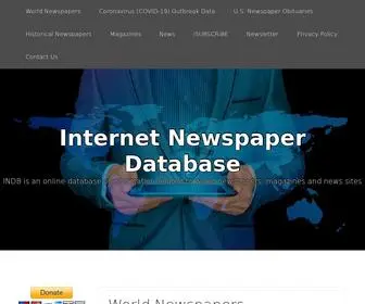 INDB.press(INDB is an online database of information related to world newspapers) Screenshot