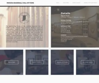 Indbaseballhalloffame.org(IN Baseball HOF) Screenshot