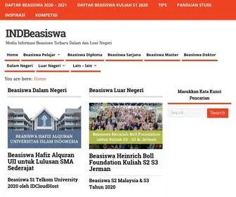 Indbeasiswa.com(Indbeasiswa) Screenshot