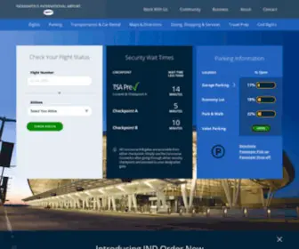 IND.com(Official Indianapolis International Airport website) Screenshot