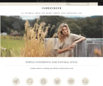 Indecisive.com.au(Subtle Confidence & Natural Style) Screenshot