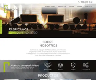 Indeco.com.gt(Inoxidables Decorativos S.A) Screenshot