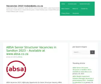 Indeedjobs.co.za(Indeed Jobs 2021) Screenshot