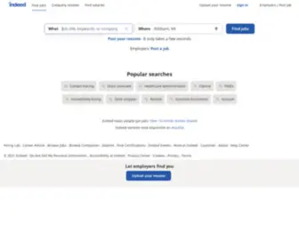 Indeed.org(Job Search) Screenshot