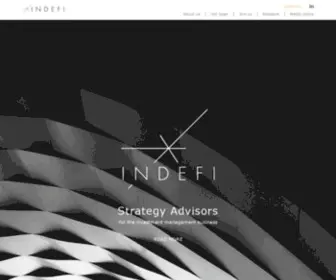 Indefi.com(Strategy Advisors for the investment management business in Europe) Screenshot