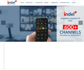 Indeltv.com(Anywhere, Anytime Tv) Screenshot