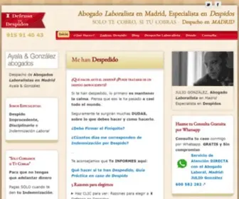 Indemnizaciondespido.com(Abogado Laboral en Madrid) Screenshot