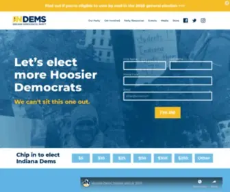 Indems.org(Indiana Democratic Party) Screenshot
